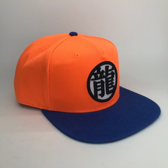 Dragon Ball Z Goku Adjustable Baseball Cap Snapback Orange - Picture 2 of 8